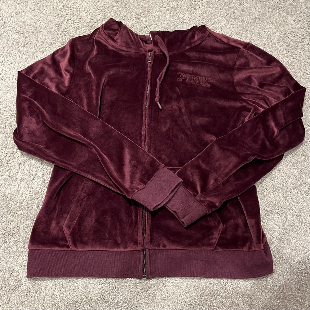 VS PINK velour tracksuit jacket M
